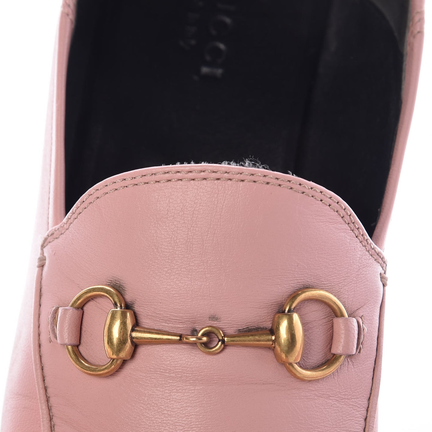 Lambskin Womens Brixton Horsebit Loafers 37.5 Perfect Pink