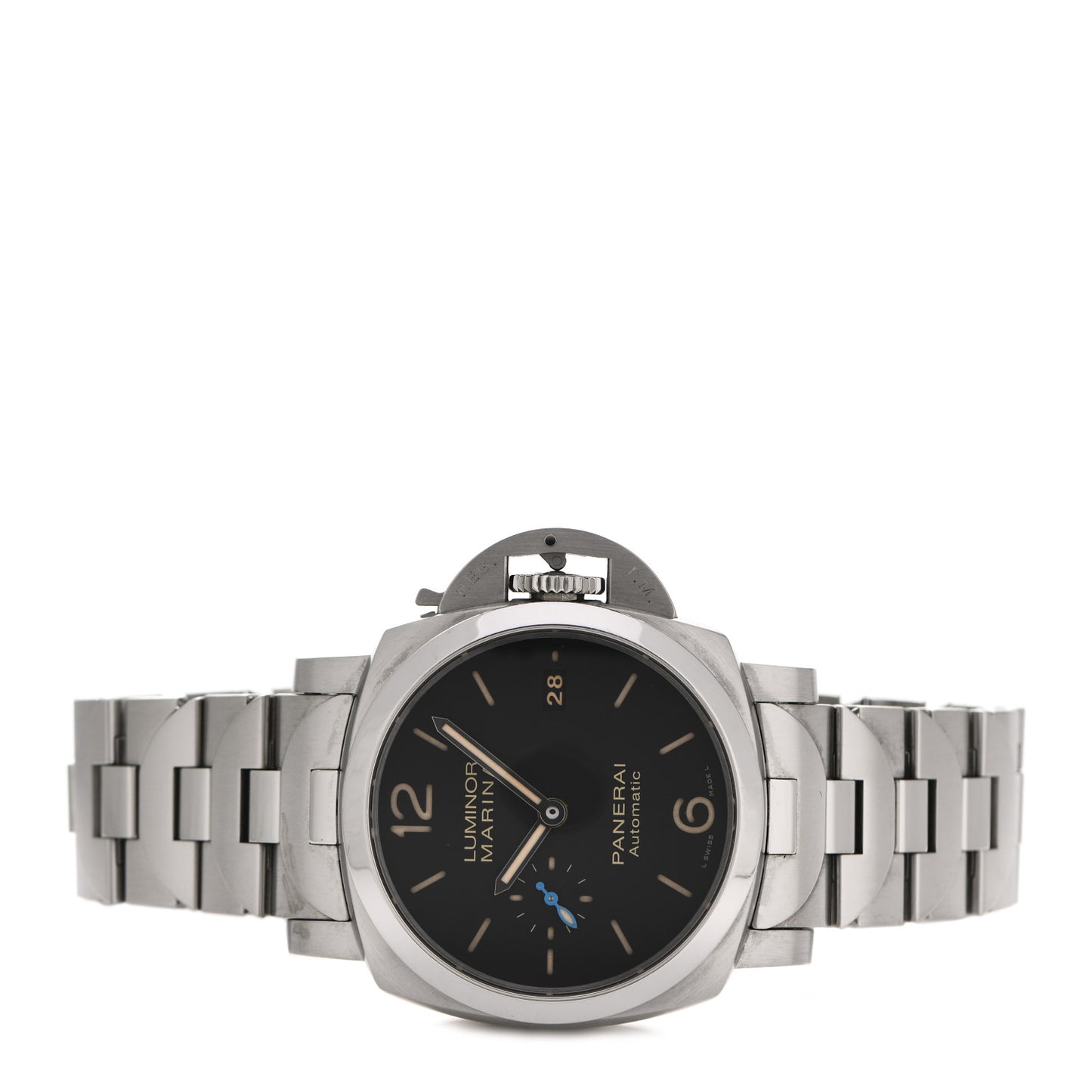 Stainless Steel 42mm Luminor Marina Automatic Watch Black PAM00722