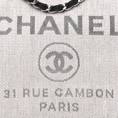 Chanel Canvas Medium Deauville Tote Grey 12 of 14