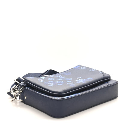 Louis Vuitton Monogram Ink Watercolor Trio Messenger Bag Blue 4 of 9