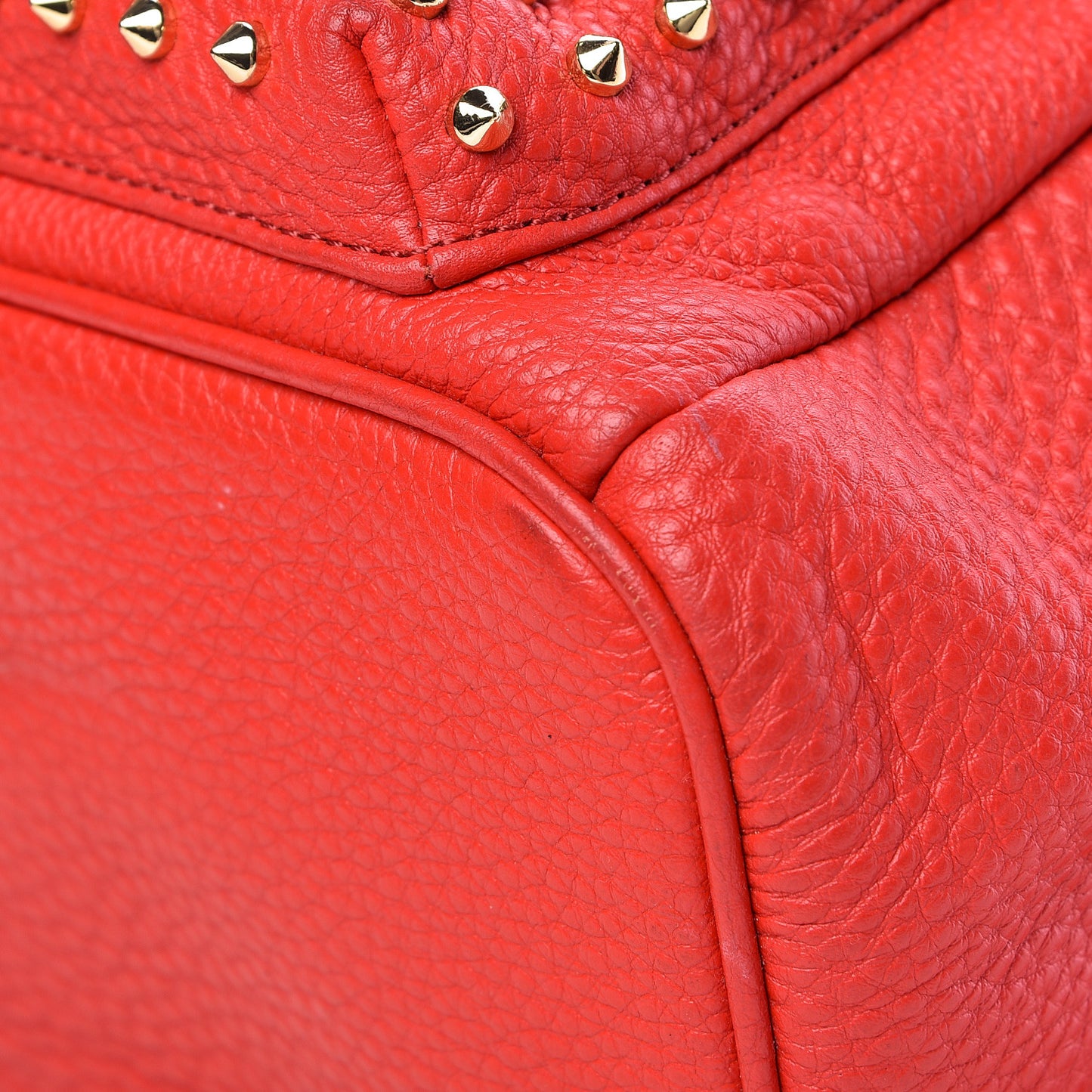 Calfskin Swarovski Small Stark Diamond Backpack Red