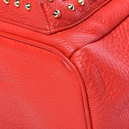 MCM Calfskin Swarovski Small Stark Diamond Backpack Red 10 of 16