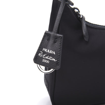 Prada Tessuto Nylon Mini Re-Edition 2000 Bag Black 12 of 12