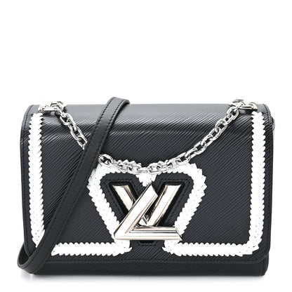 Louis Vuitton Epi Whipstitch Heart Twist Shoulder Bag MM Black 1 of 9