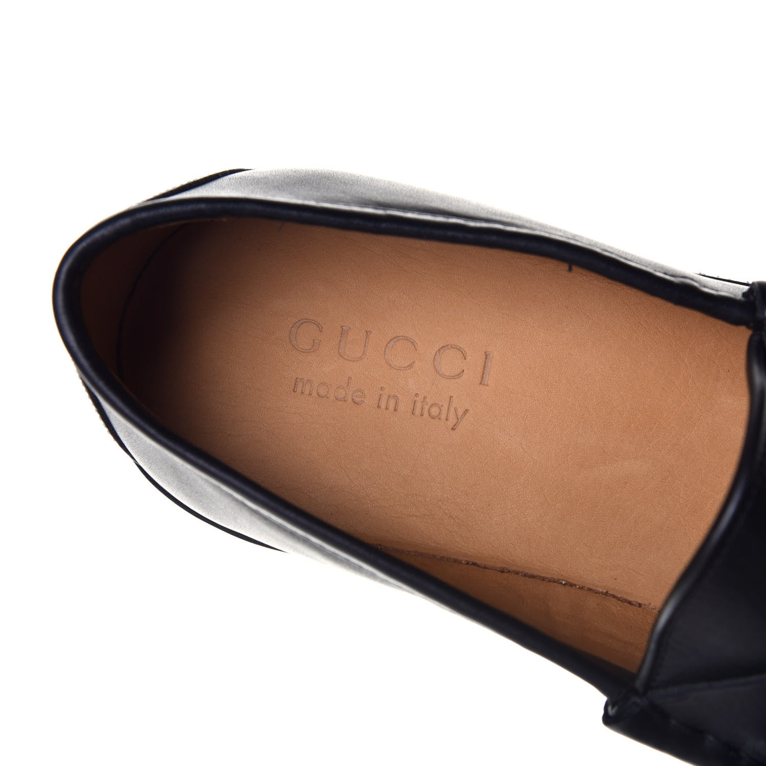 Gucci Laredo Calfskin Mens Horsebit Loafers 7.5 Black 14 of 19