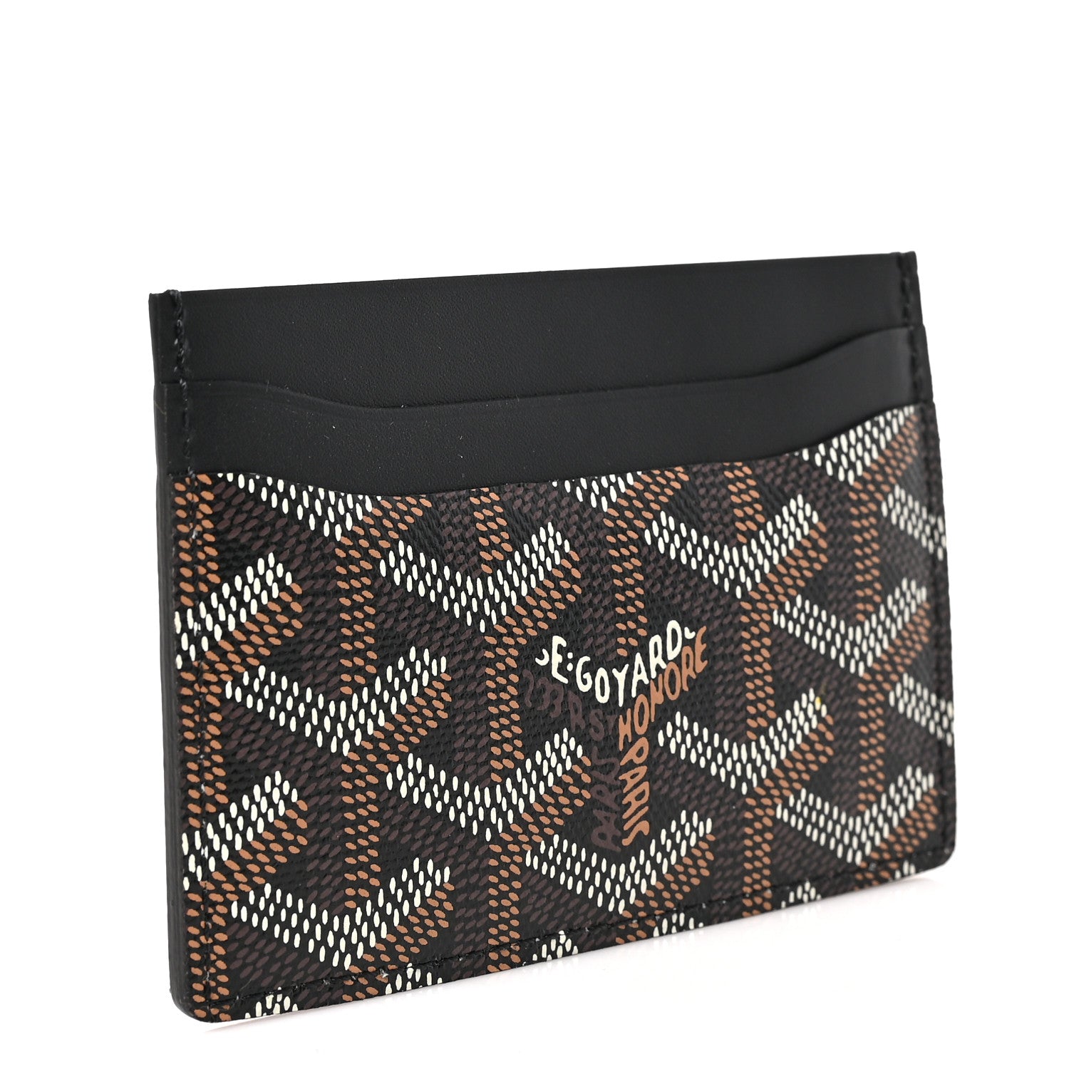 Goyard Goyardine Saint Sulpice Card Holder Black 3 of 6
