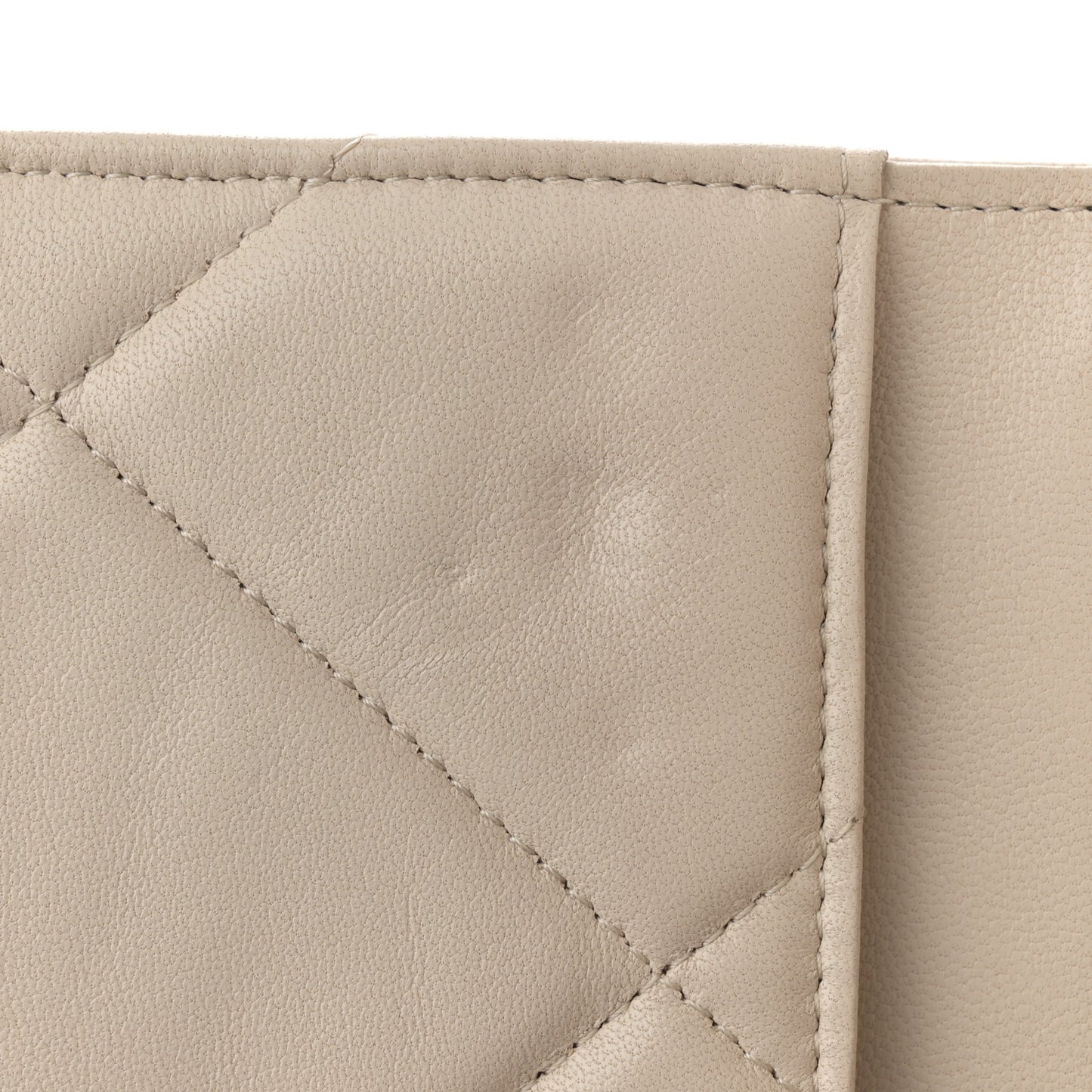 Lambskin Quilted Chanel 19 Wallet On Chain WOC Light Beige