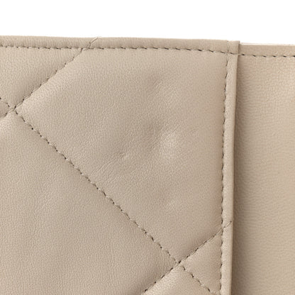 Chanel Lambskin Quilted Chanel 19 Wallet On Chain WOC Light Beige 11 of 11