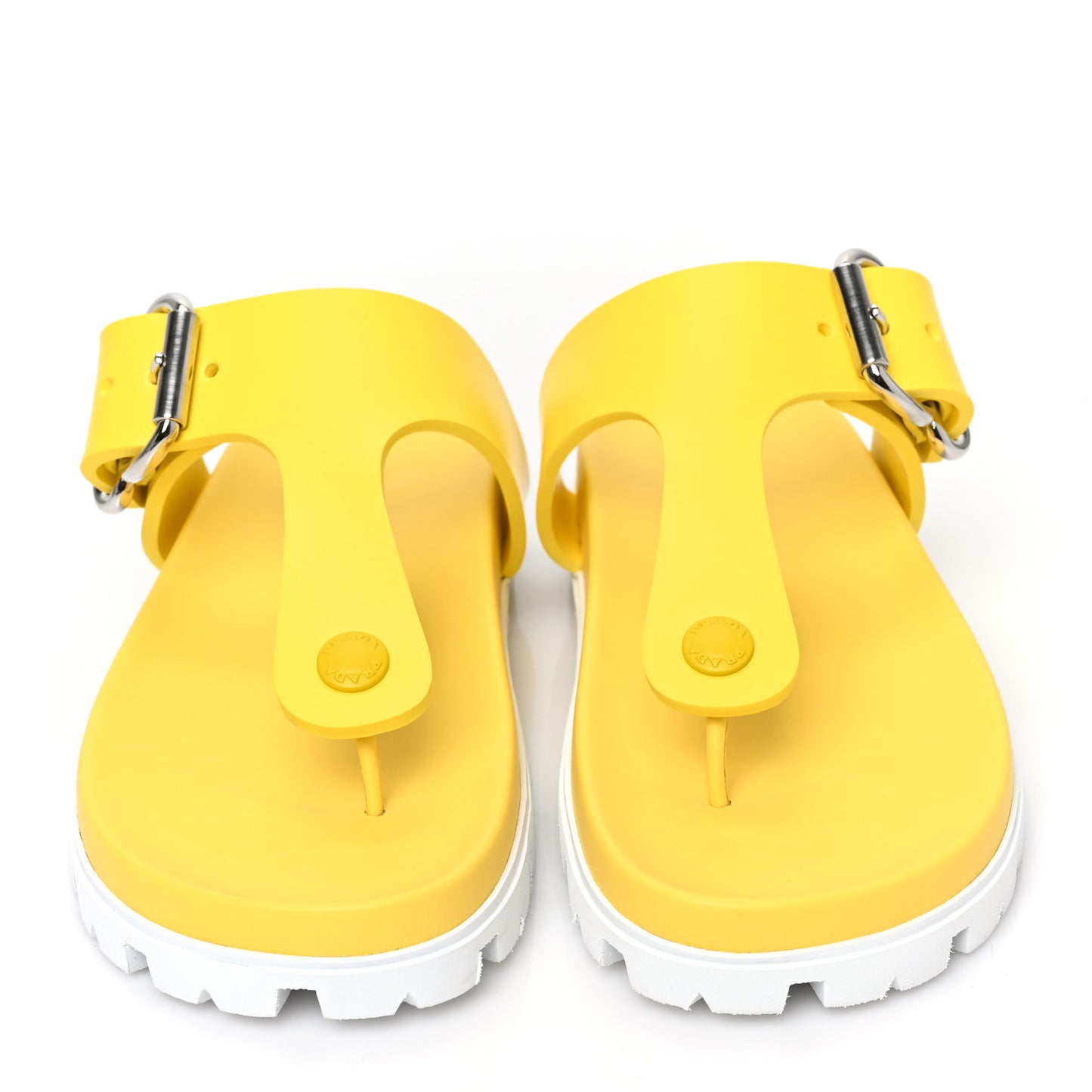 EVA Rubber Buckled Lug Sole 20mm Thong Sandals 39 Sole