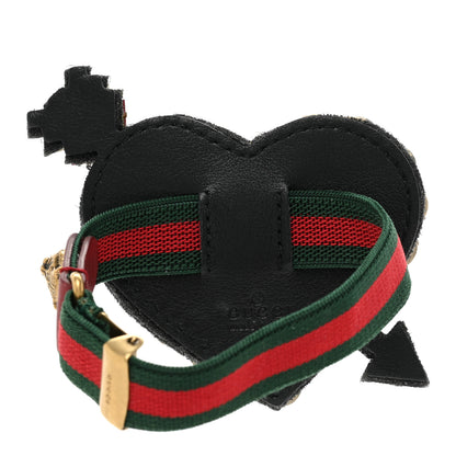 Gucci Web Crystal Heart Bracelet 2 of 5