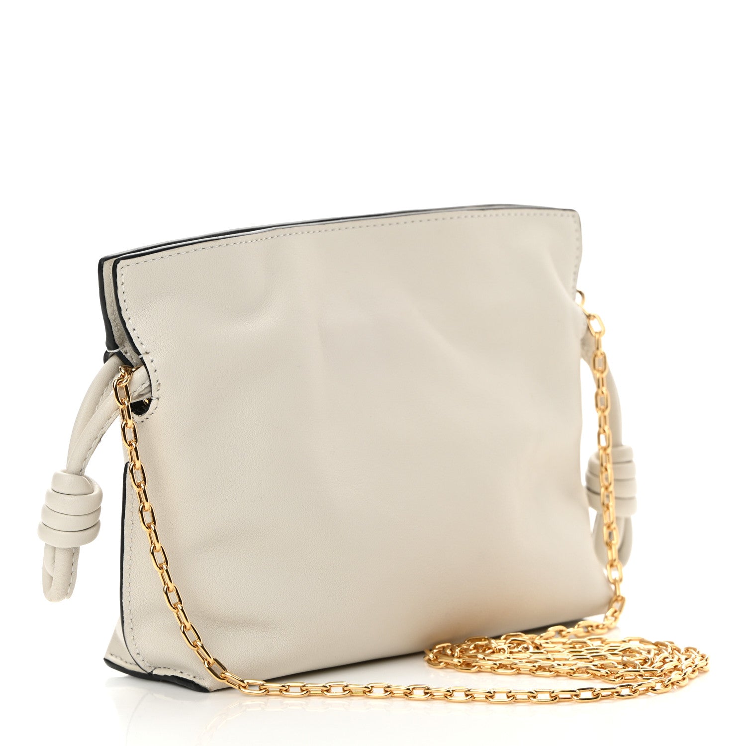 Loewe Calfskin Nano Flamenco Knot Bag White 3 of 14
