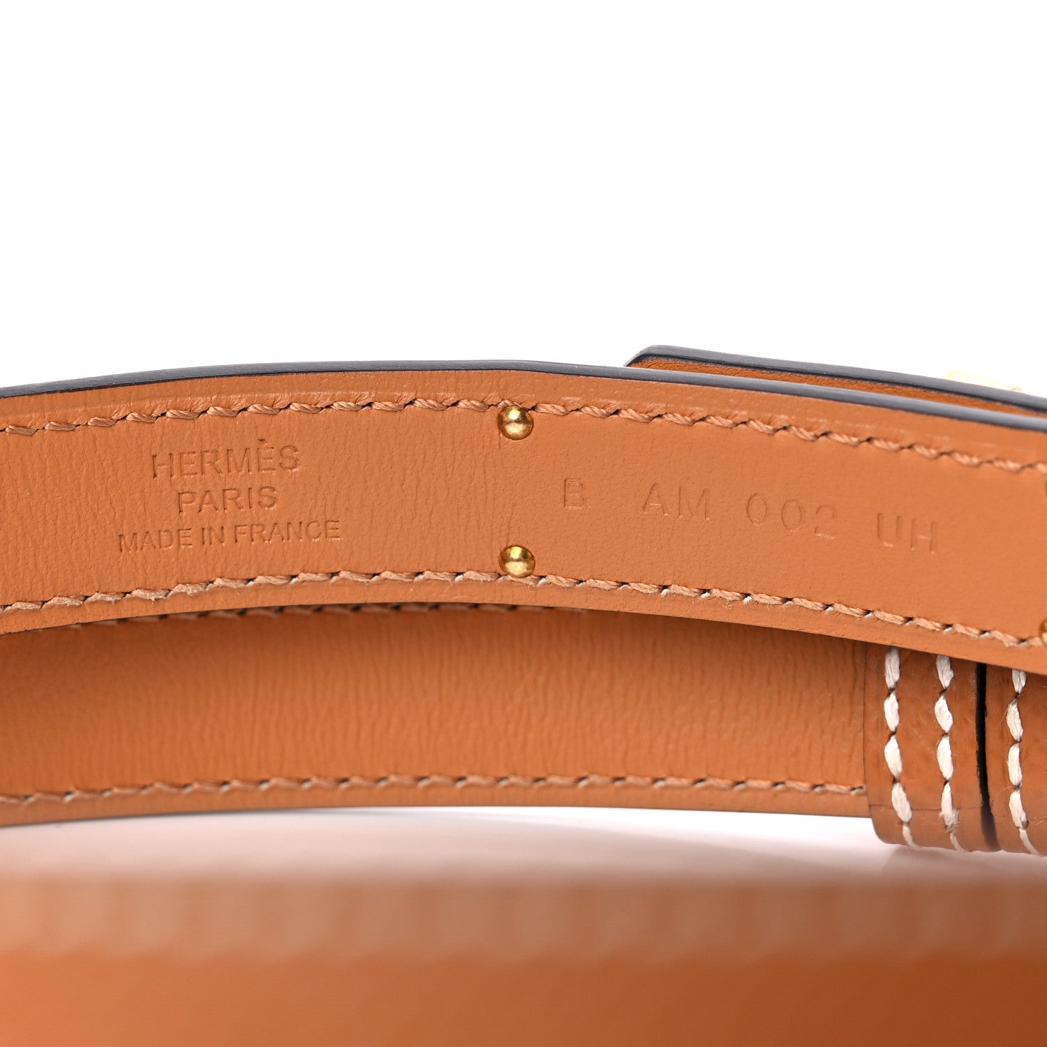 Hermes Epsom Kelly Belt Gold 3 of 4