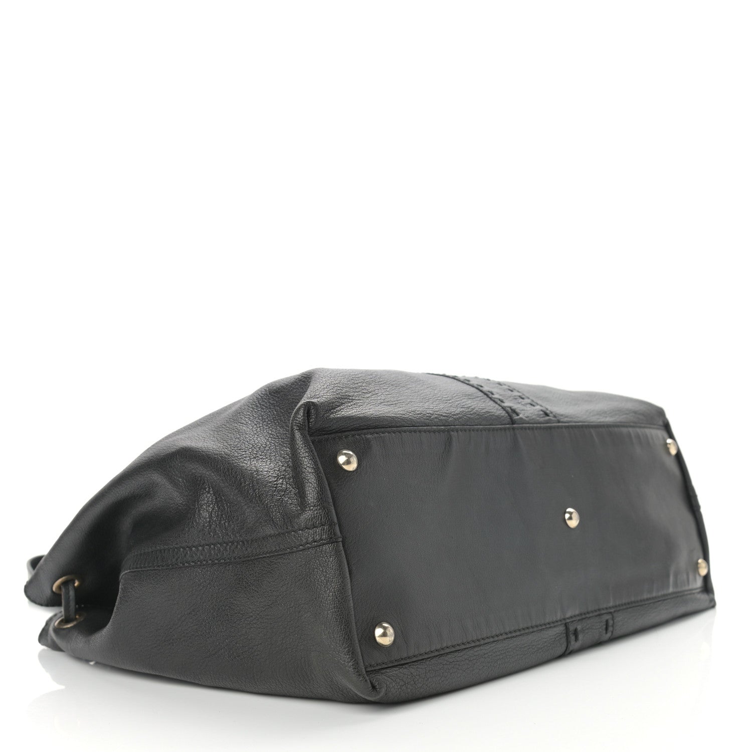 Saint Laurent Calfskin Reversible Double Sac Y Tote Gold Black 4 of 19