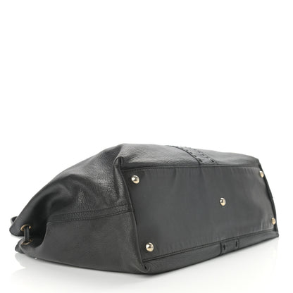 Saint Laurent Calfskin Reversible Double Sac Y Tote Gold Black 4 of 19