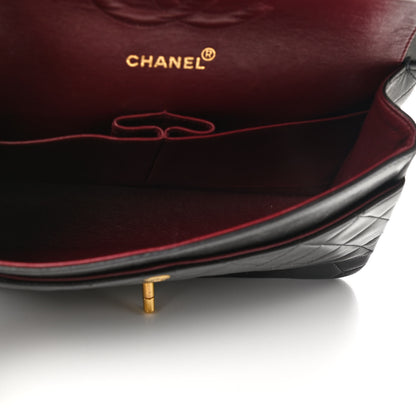 Chanel Lambskin Quilted Medium Double Flap Black 5 of 10