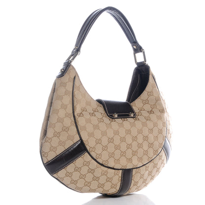 Gucci Monogram Horsebit Web Hobo 3 of 7