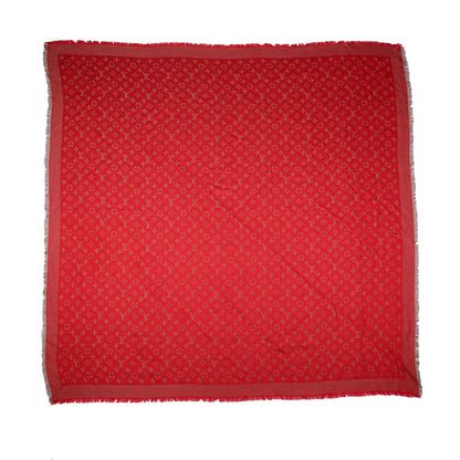 Louis Vuitton Wool Silk Monogram Rainbow Shawl Rubis 3 of 5
