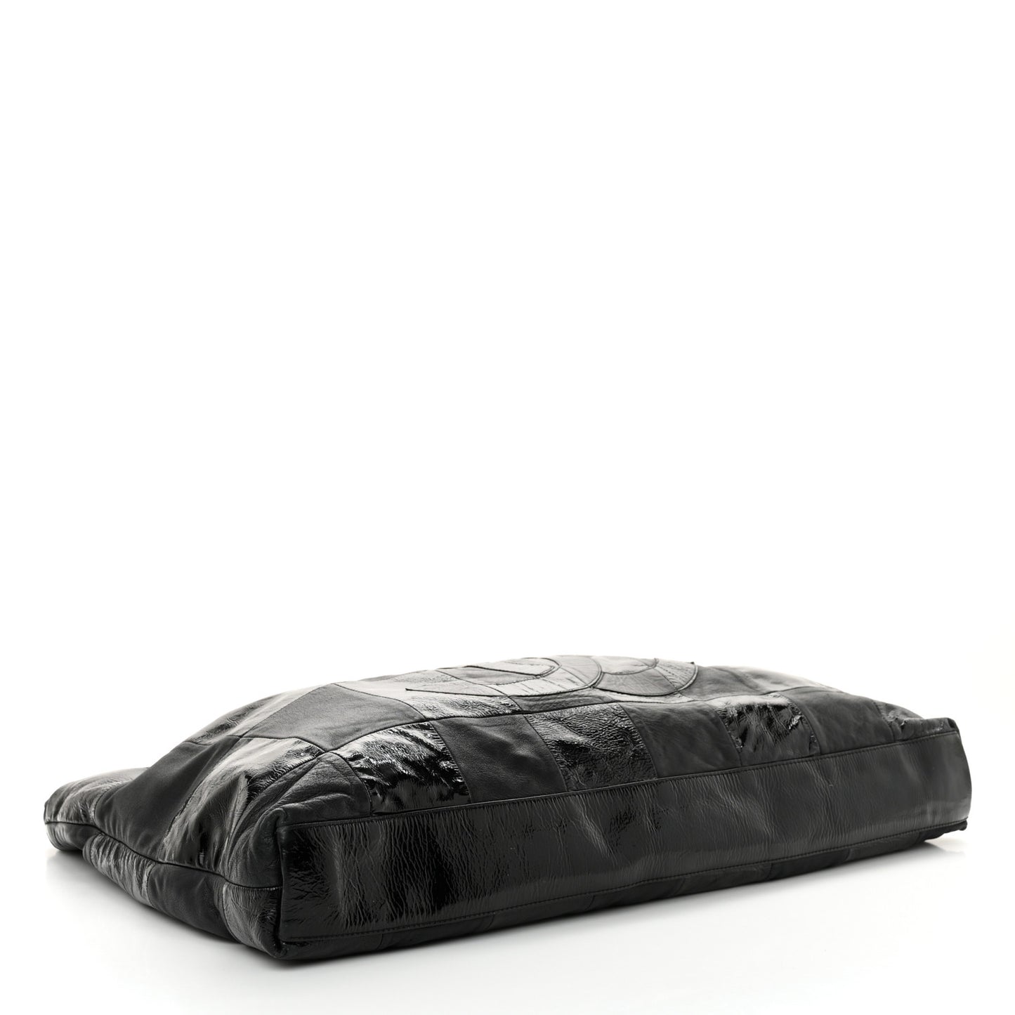 Patent Patchwork Brooklyn Tote Black