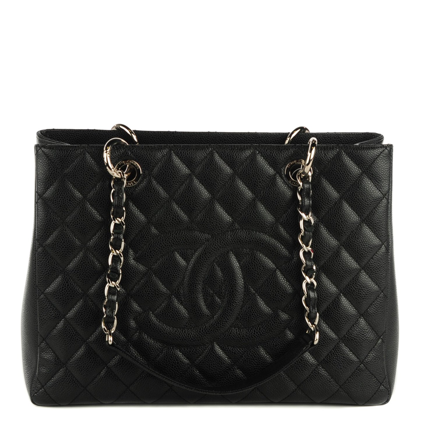 Caviar Quilted Grand Shopping Tote GST Black