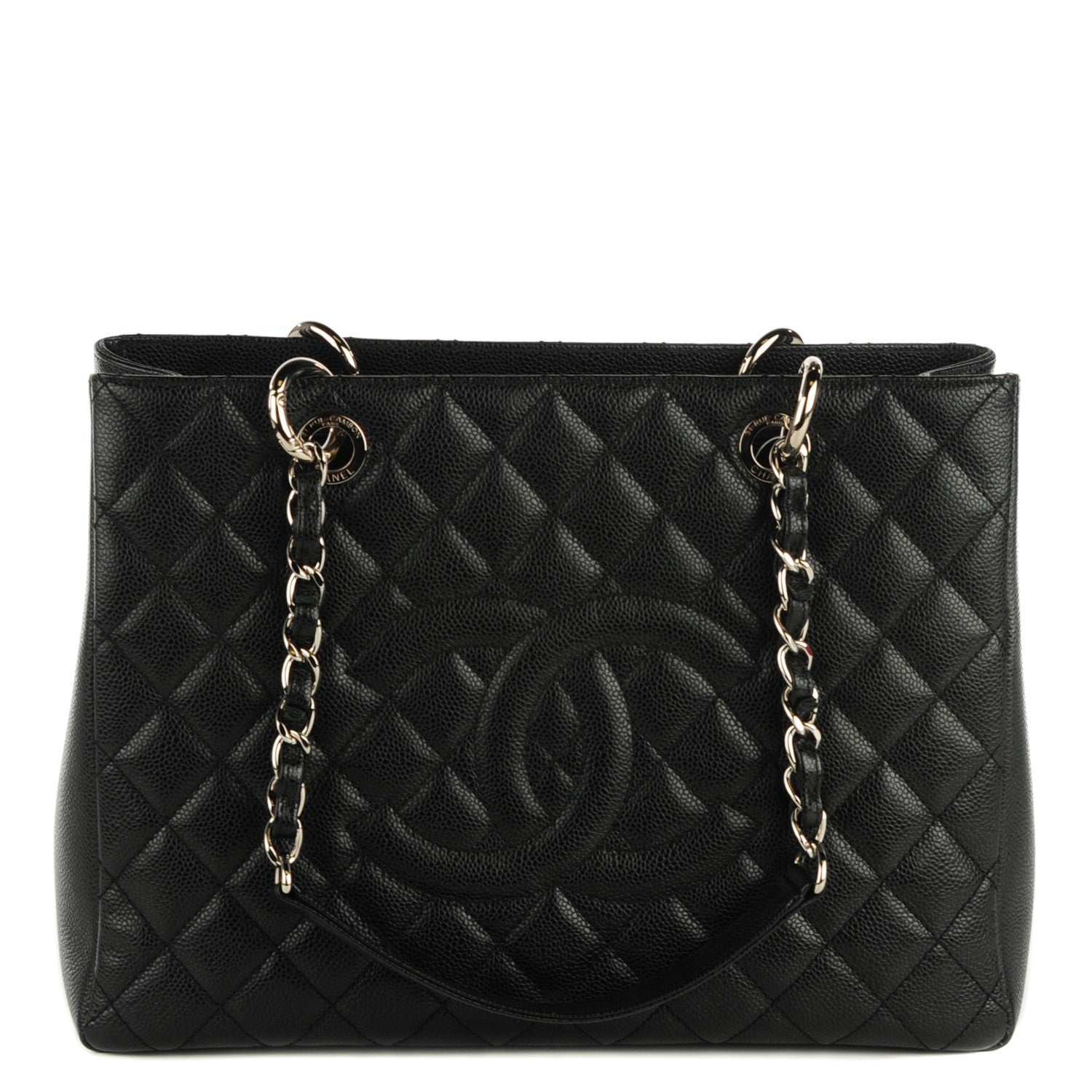 Chanel Caviar Quilted Grand Shopping Tote GST Black 1 of 7