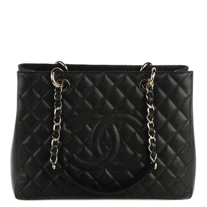 Chanel Caviar Quilted Grand Shopping Tote GST Black 1 of 7