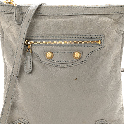 Balenciaga Agneau Giant 12 Gold Hardware Flat Crossbody Gris Pyrite 8 of 16
