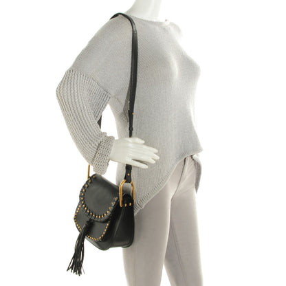 Chloe Calfskin Studded Small Hudson Shoulder Bag Black 2 of 8
