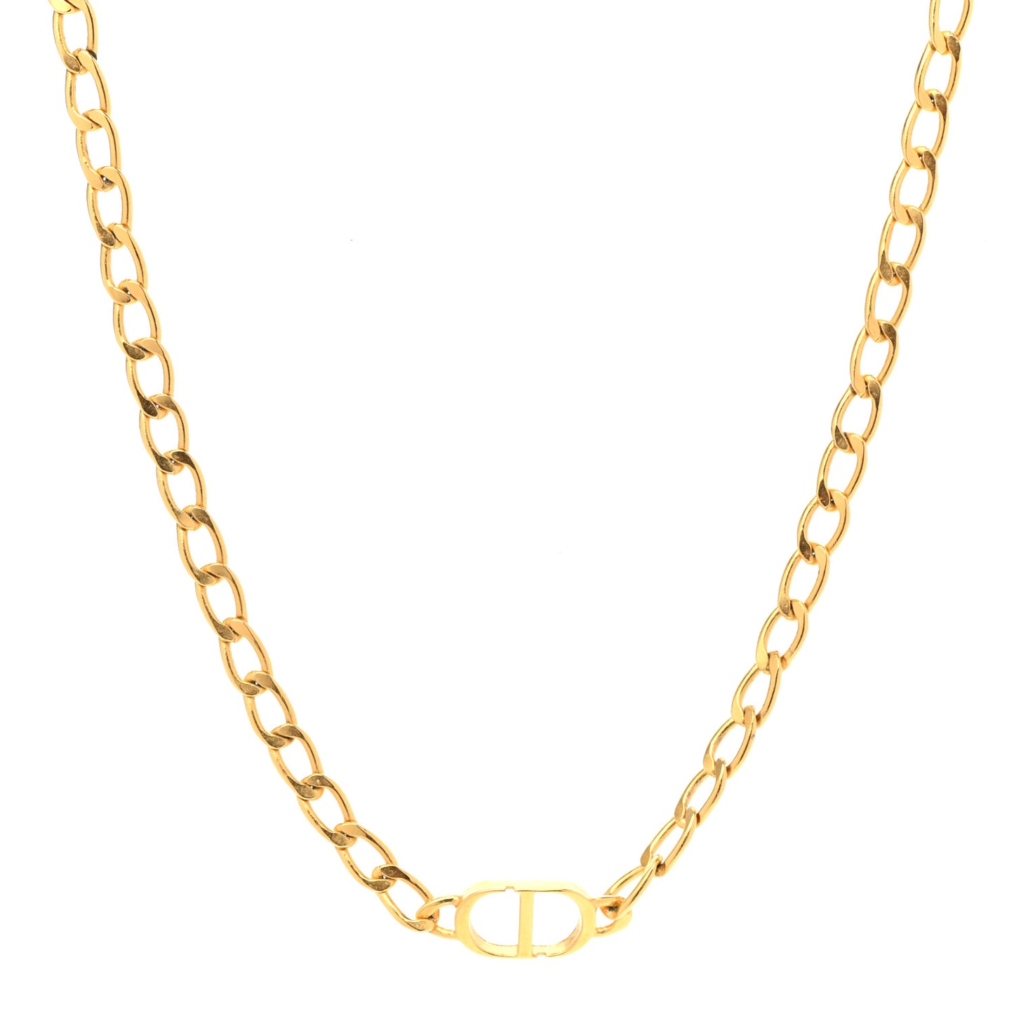 Metal Petit CD Choker Necklace Gold