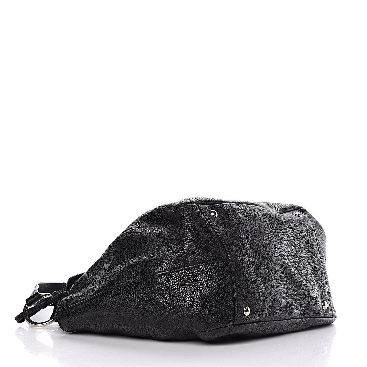 Vitello Daino Side Pocket Hobo Black