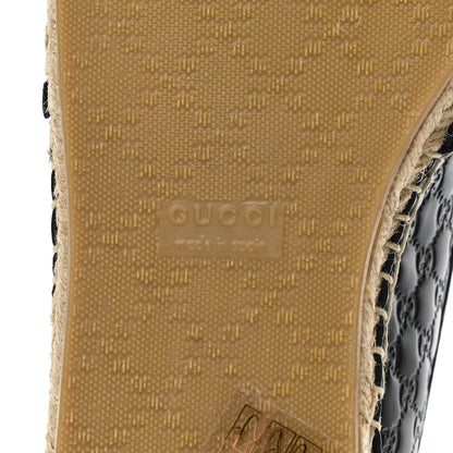 Gucci Microguccissima Signature Espadrilles 37.5 Black 6 of 9