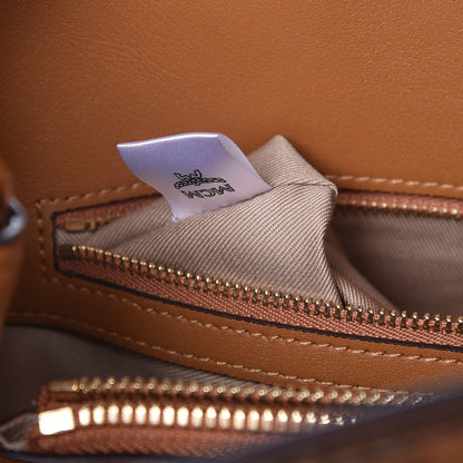 MCM Visetos Large Essential Tote Cognac 9 of 9