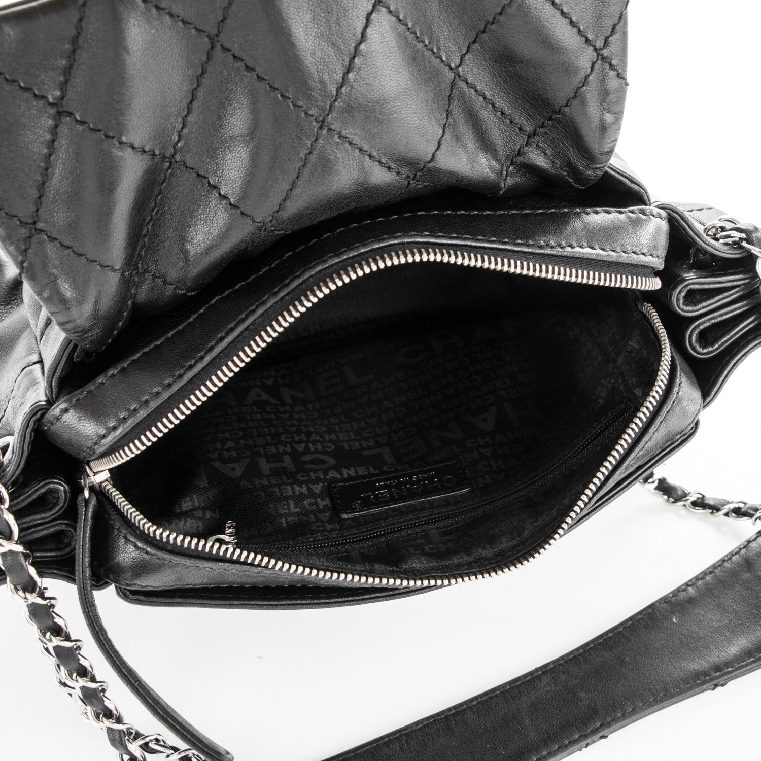 Chanel Lambskin Diamond Stitch Shoulder Bag Black 5 of 7