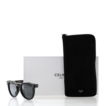 Celine Acetate Bevel Cat Sunglasses CL 41384/F/S Black 7 of 7