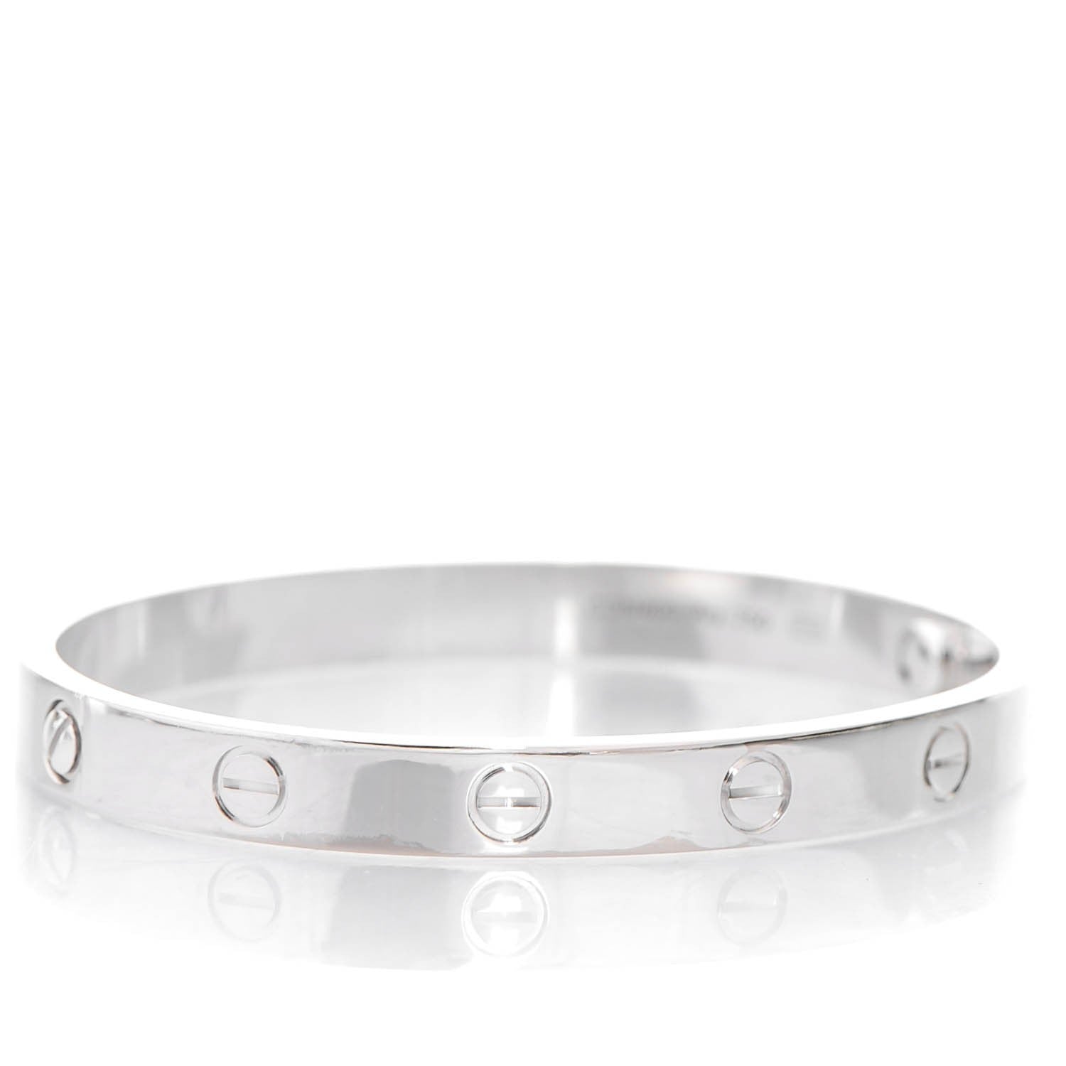 Cartier 18K White Gold LOVE Bracelet 16 5 of 7