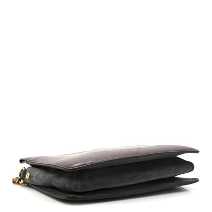 Givenchy Goatskin Suede Cross 3 Crossbody Bag Aubergine Grey 4 of 11