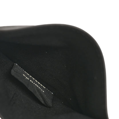 Fendi Glazed Fabric Vitello Liberty FF 1974 Diagonal Card Holder Tobacco Moro Sand Black 5 of 8