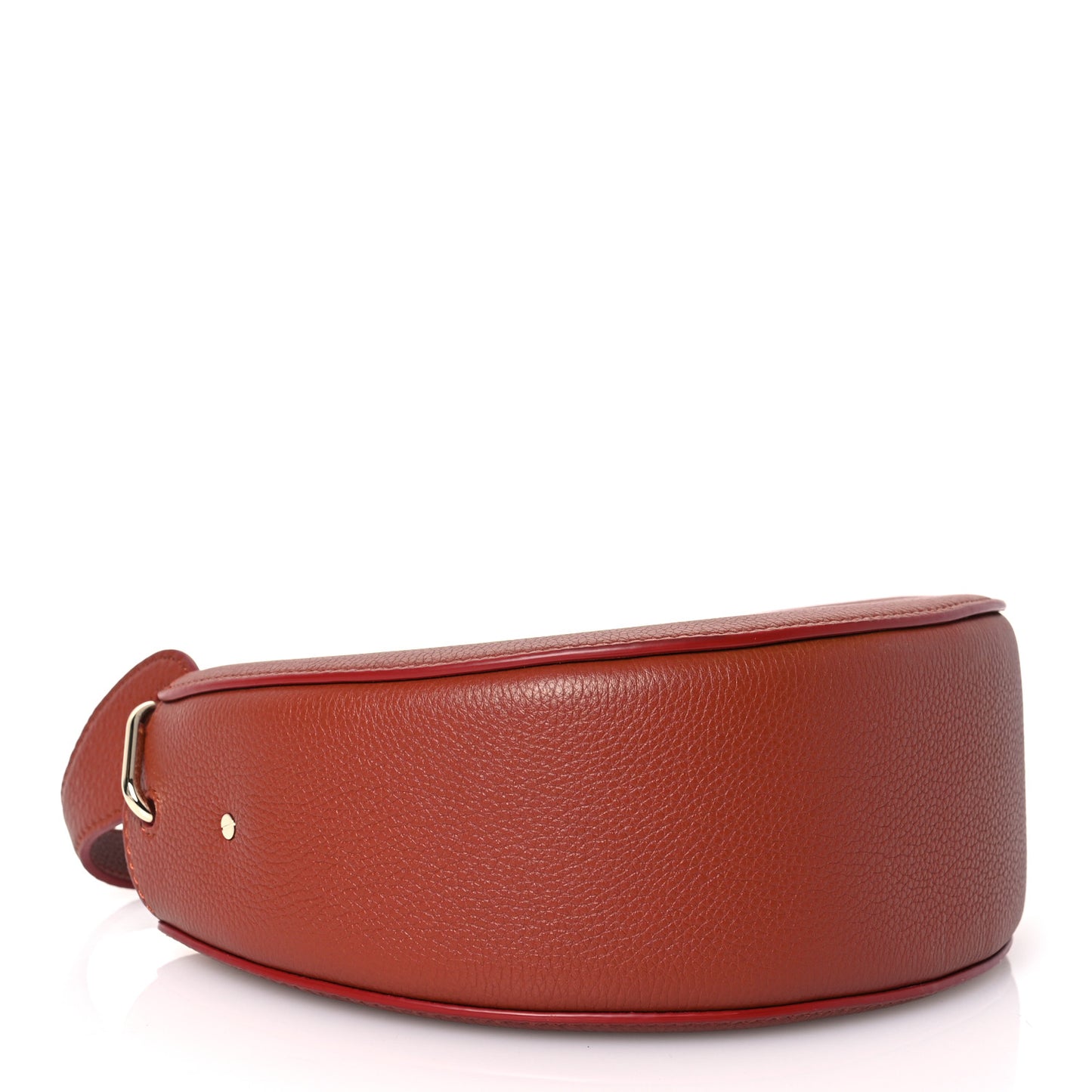 Grained Calfskin Small Arlene Hobo Bag Sepia Brown