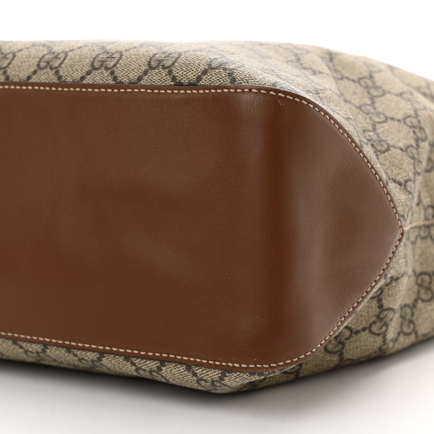 Gucci GG Supreme Monogram Large Linea A Hobo Light Brown 10 of 10