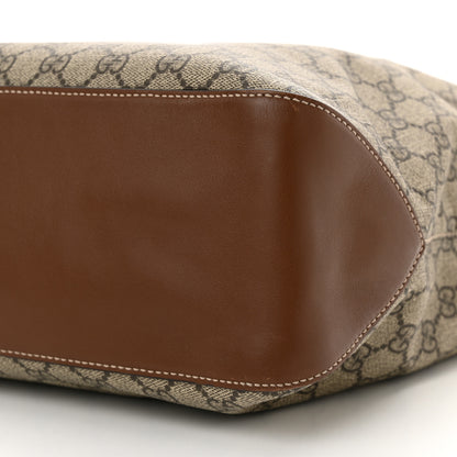 Gucci GG Supreme Monogram Large Linea A Hobo Light Brown 10 of 10