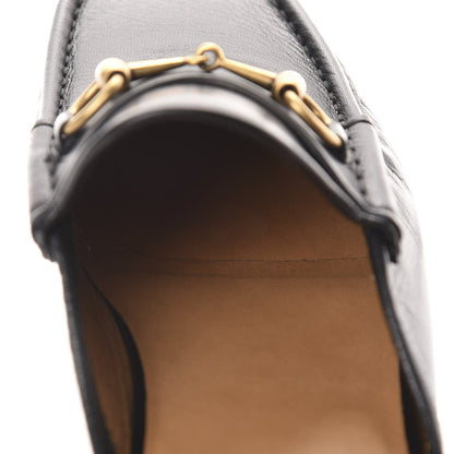 Gucci Goatskin Mens Horsebit Slippers 10 Black 8 of 9