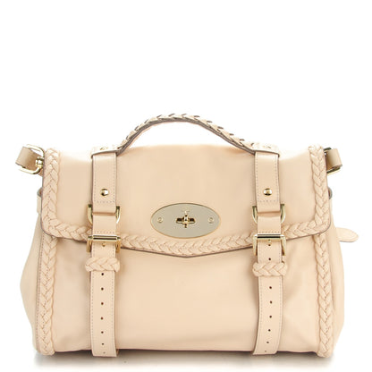 Mulberry Small Grain Calf Nappa Woven Trim Medium Alexa Creamy Pink 1 of 8