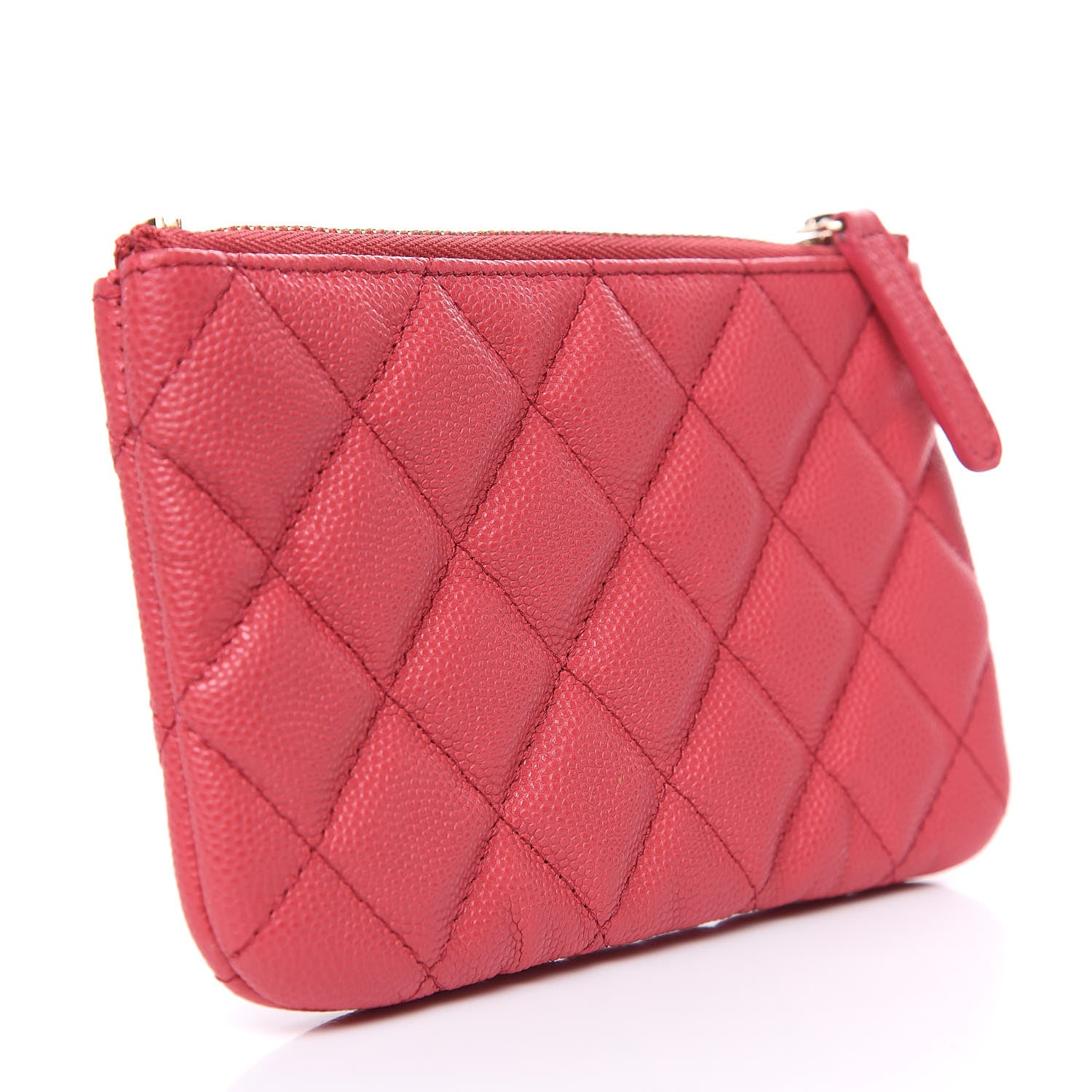 Chanel Caviar Quilted Small Cosmetic Case Pink 3 of 7