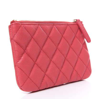 Chanel Caviar Quilted Small Cosmetic Case Pink 3 of 7