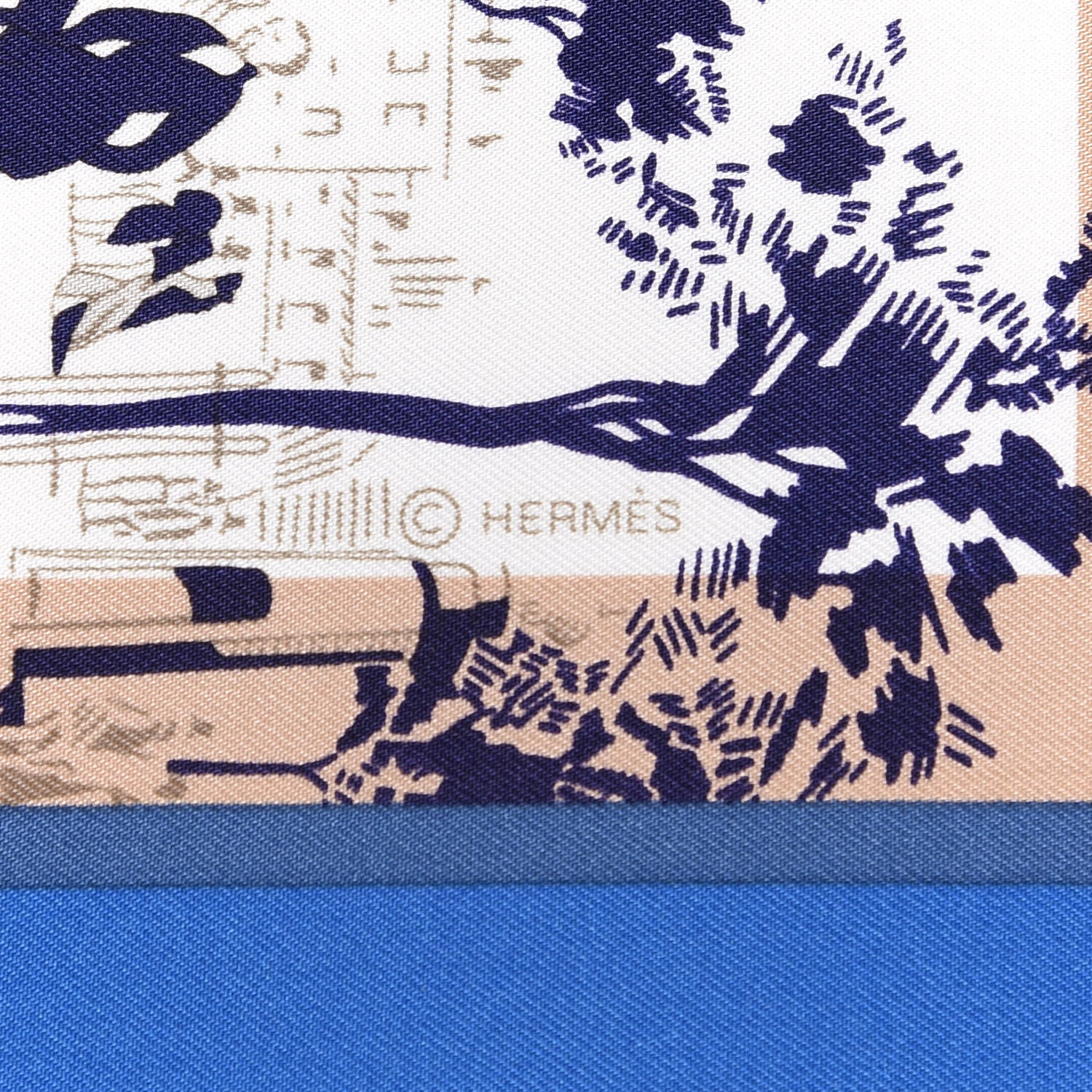 Hermes Silk A l'Ombre des Boulevards Scarf 90 3 of 4
