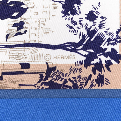 Hermes Silk A l'Ombre des Boulevards Scarf 90 3 of 4