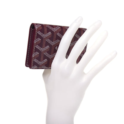 Goyard Goyardine Business Card Holder Burgundy 2 of 9