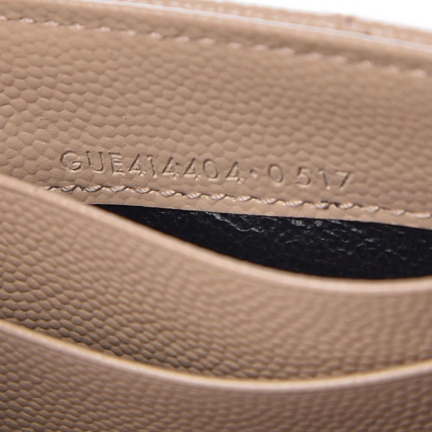 Saint Laurent Grain De Poudre Matelasse Chevron Small Monogram Envelope Wallet Dark Beige 7 of 8