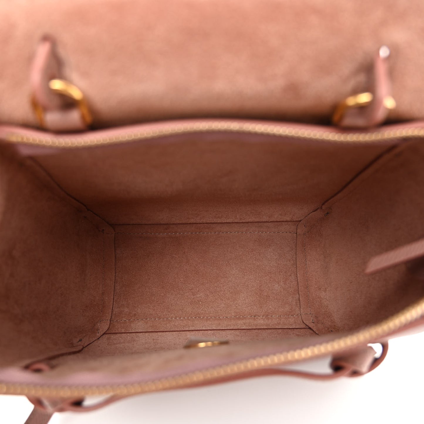 Grained Calfskin Nano Belt Bag Antique Rose