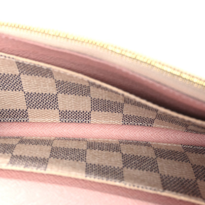 Louis Vuitton Damier Azur Emilie Wallet Rose Ballerine 5 of 7