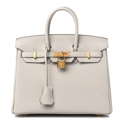 Hermes Togo Birkin 25 Gris Perle 1 of 11